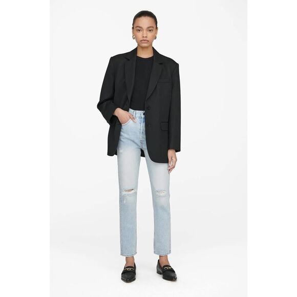 Anine Bing Sonya Jeans Classic Blue Size 23 - Picture 1 of 14